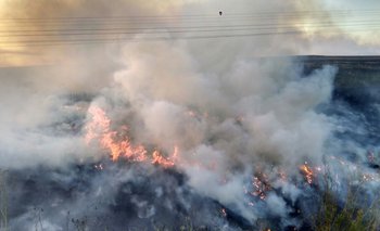 Mapa: la zona afectada en las últimas 24 horas por el incendio