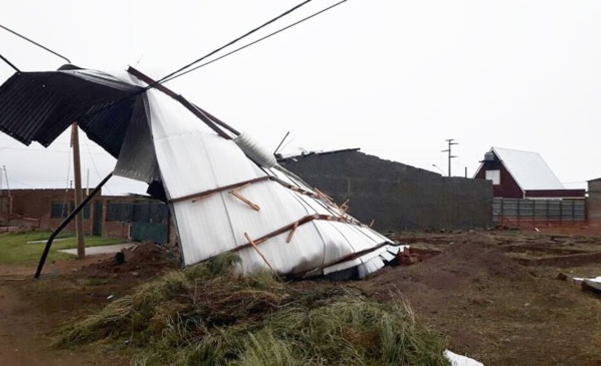 Un tornado causó destrozos en el sur de La Pampa