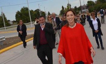 María Eugenia Vidal inauguró obras en Coronel Pringles