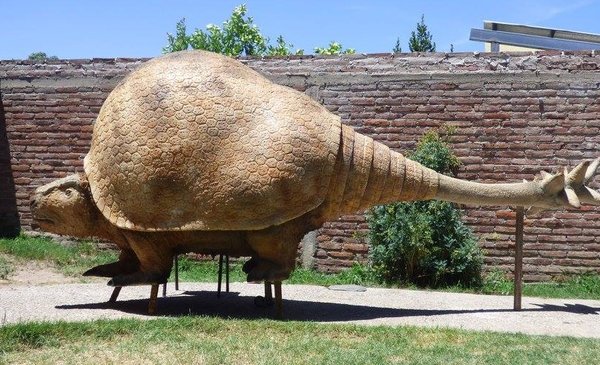 Pehuen Co Un Gliptodonte Acompanara Al Megaterio En La Plaza Carrasco