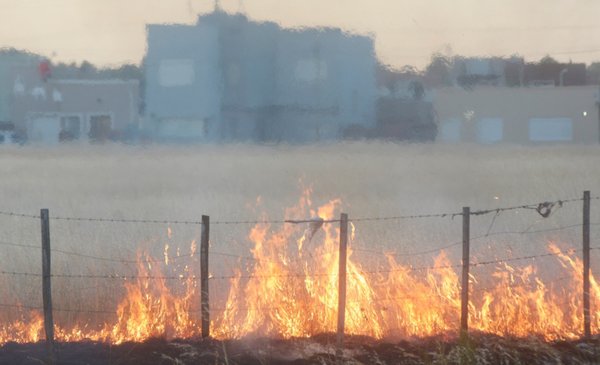 The weather helped firefighters have less work