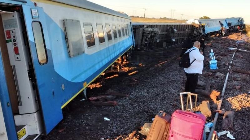 Principio de este mes descarriló el tren que iba de Buenos Aires a Bahía Blanca