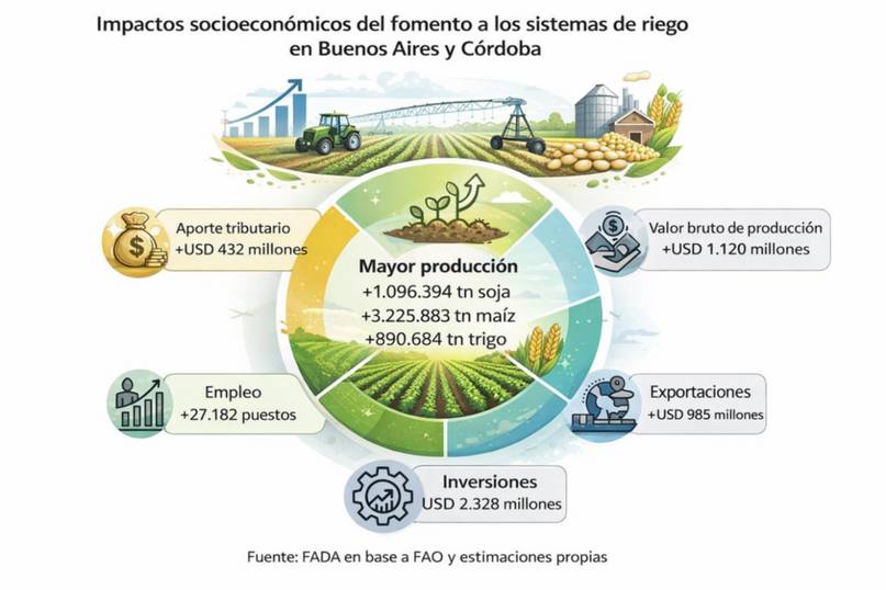Riego: la hoja de ruta que triplica la superficie productiva (y puede generar miles de empleos en el país)