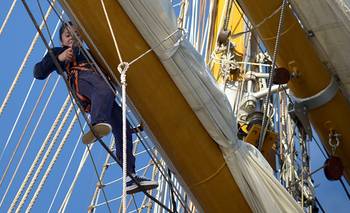 Una puntaltense en la fragata: “Soy gaviera y es hermoso ver todo desde arriba”