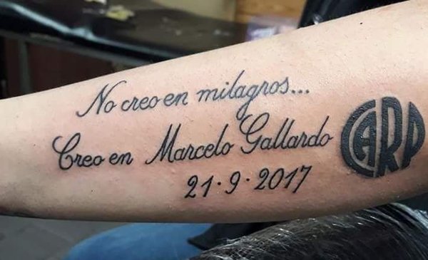 Un hincha de River se hizo un tatuaje y en las redes se le ríen todos - La  Nueva