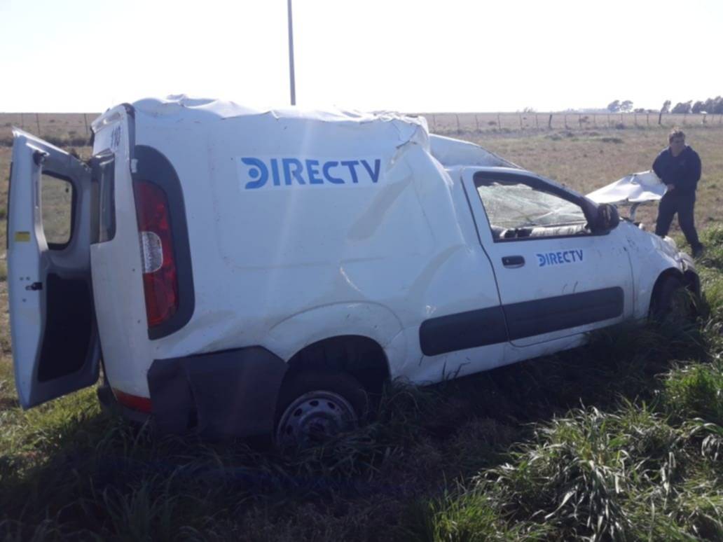 Una mujer resultó herida tras un vuelco